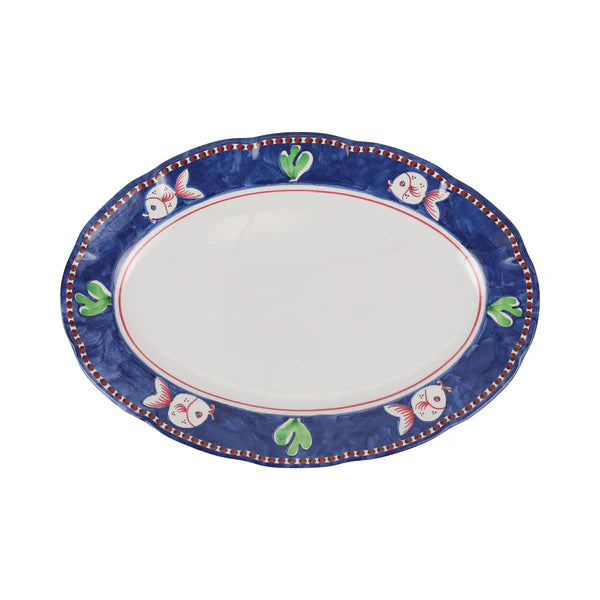 Vietri-Melalmine Campagna Pesce Oval Platter