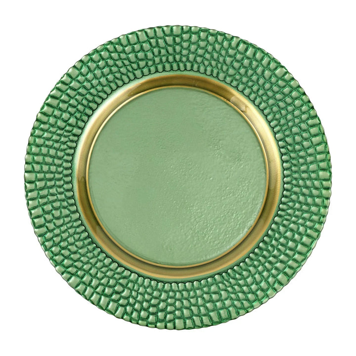 Vietri- Pelli Glass Green Charger