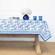 Pomegranate Pineapple Party B&W Tablecloth 60x120