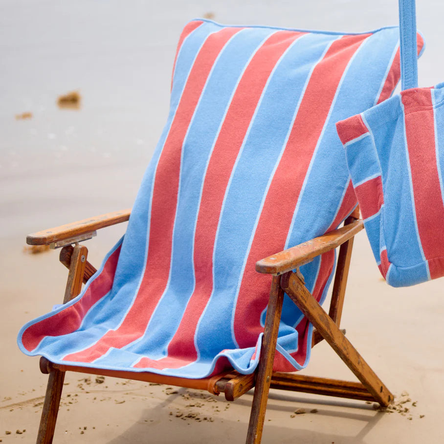 Weezie Striped Beach Chair Cover