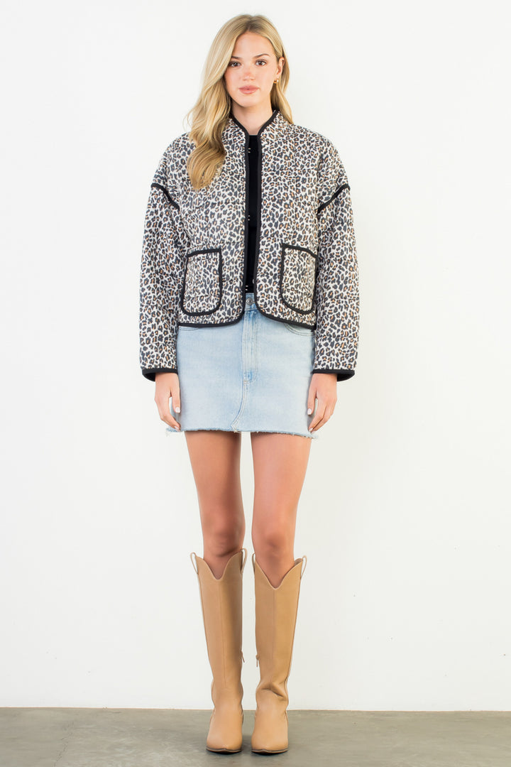 THML Quilted jacket Leopard