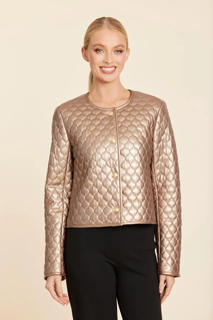 Dolce Cabo-Vegan Leather Quilted Jacket
