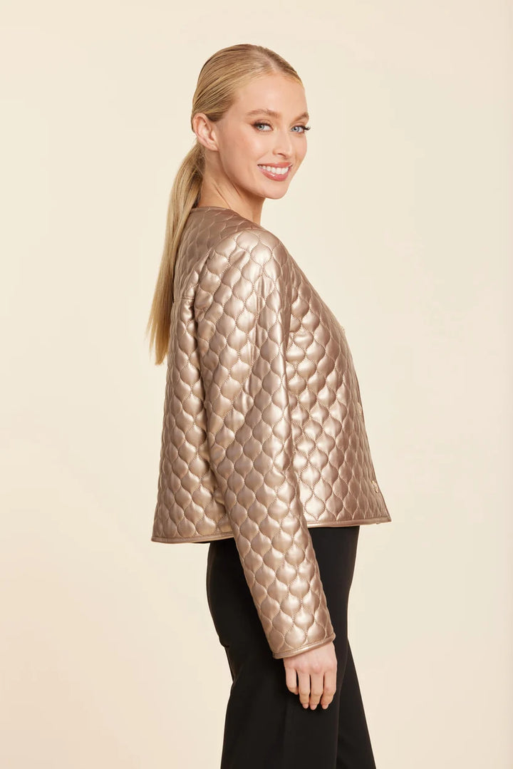 Dolce Cabo-Vegan Leather Quilted Jacket