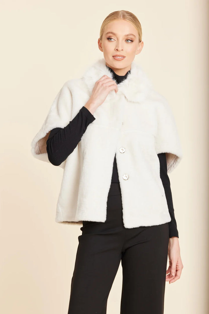 Dolce Cabo-Faux Fur Coccoon Cardigan