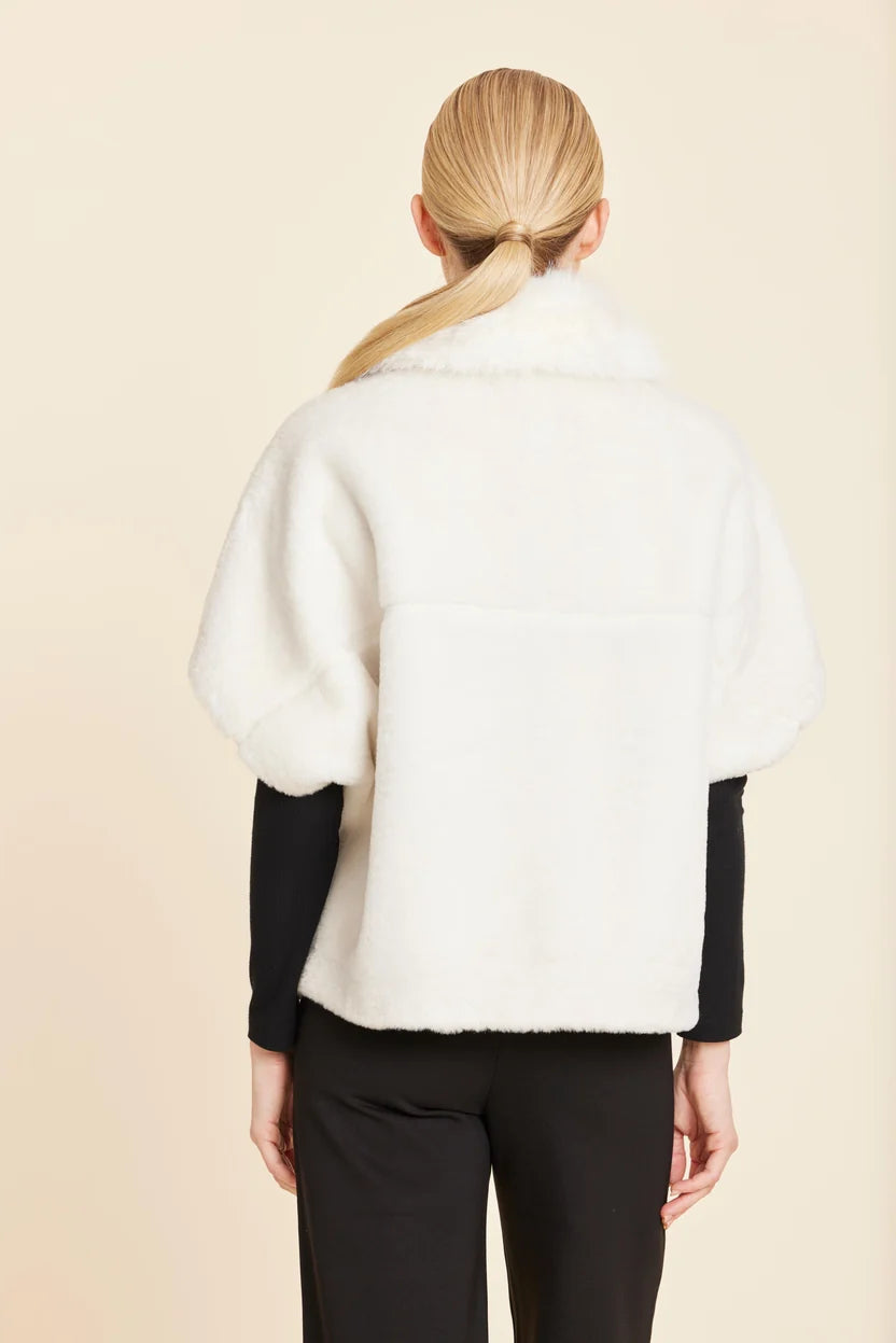 Dolce Cabo-Faux Fur Coccoon Cardigan