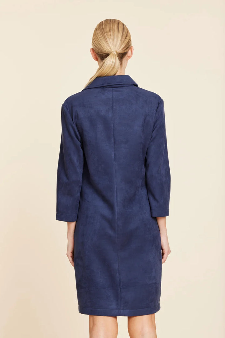 Dolce Cabo-Faux Suede Dress Blue