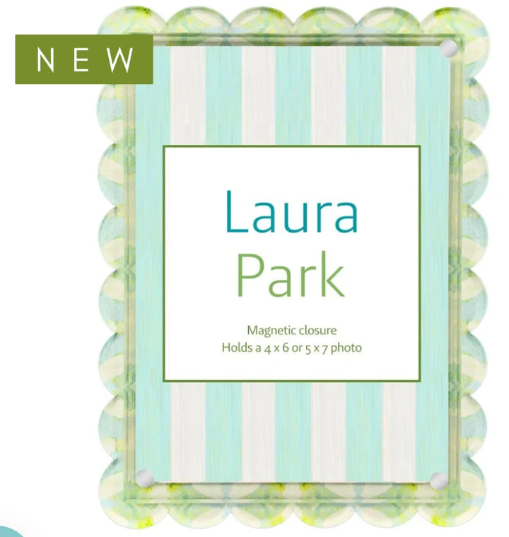 Laura Park Elephant Falls Scalloped Frame