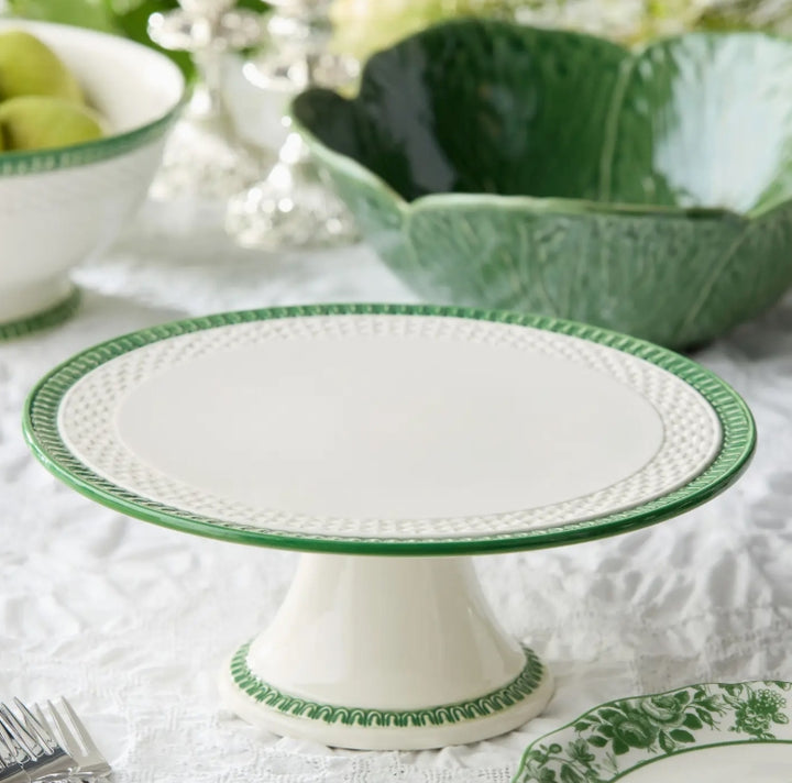 CIC - Le Jardin Embossed Rattan Footed Cake Plate