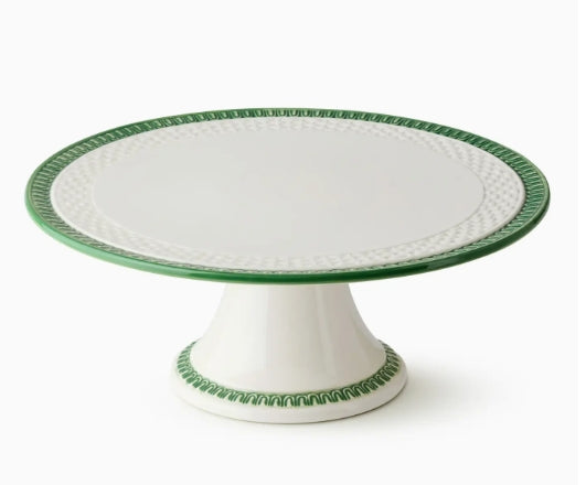 CIC - Le Jardin Embossed Rattan Footed Cake Plate