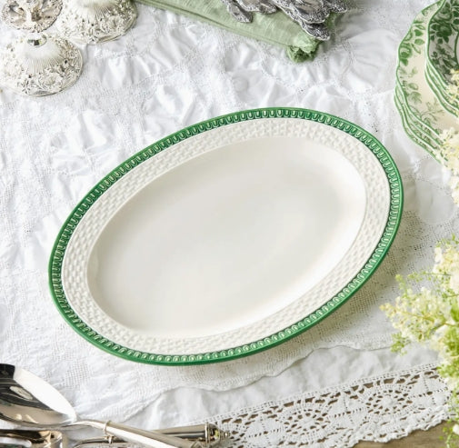 CIC - Le Jardin Embossed Rattan Oval Platter