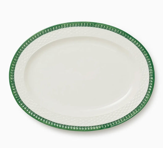 CIC - Le Jardin Embossed Rattan Oval Platter
