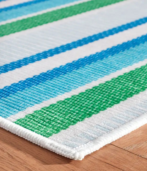 Annie Selke- Rug Always Greener Cobalt/Grn Runner