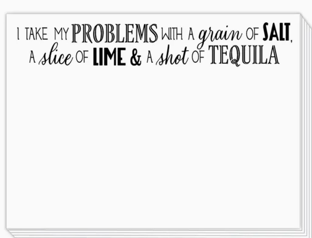 Roseanne Beck- Mini Slab Pad- I Take My Problems