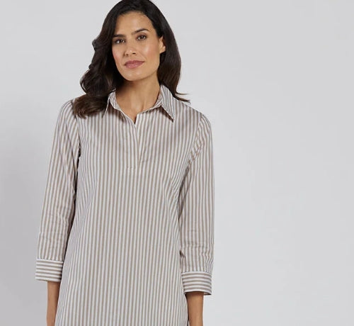 Jude Connally Kimber Shirt Sand Stripe