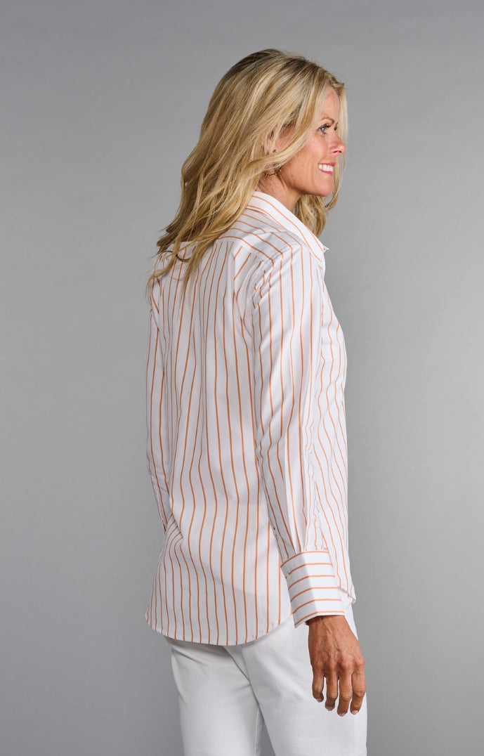 Claridge & King The Ivy in Tangerine Stripe- XL