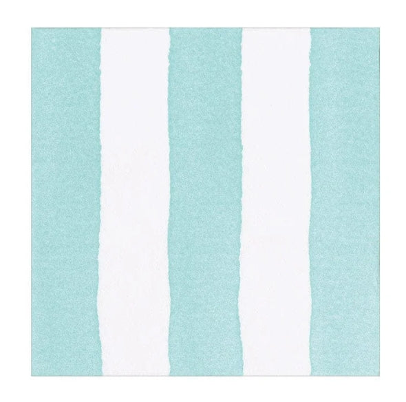 Caspari Cocktail Napkins - Cafe Stripe Paper Linen