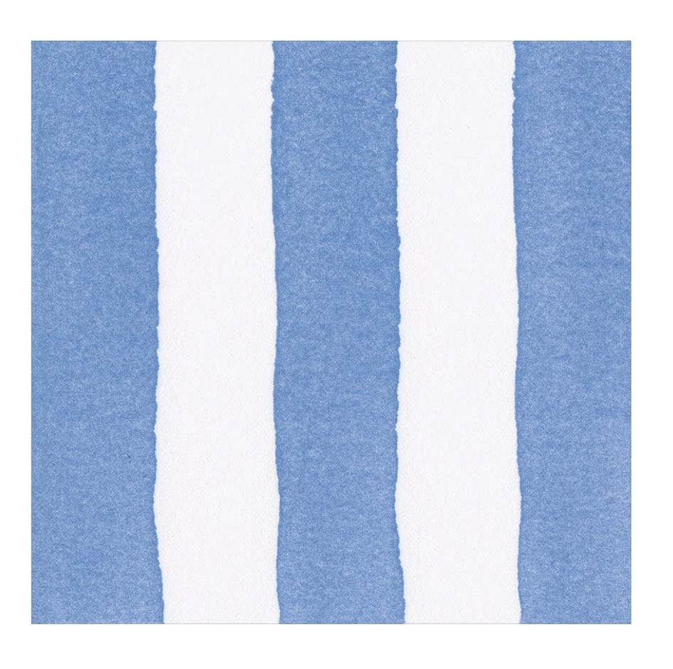 Caspari Lunch Napkins - Cafe Stripe Paper/Linen