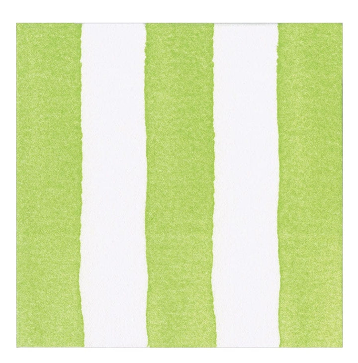 Caspari Lunch Napkins - Cafe Stripe Paper/Linen