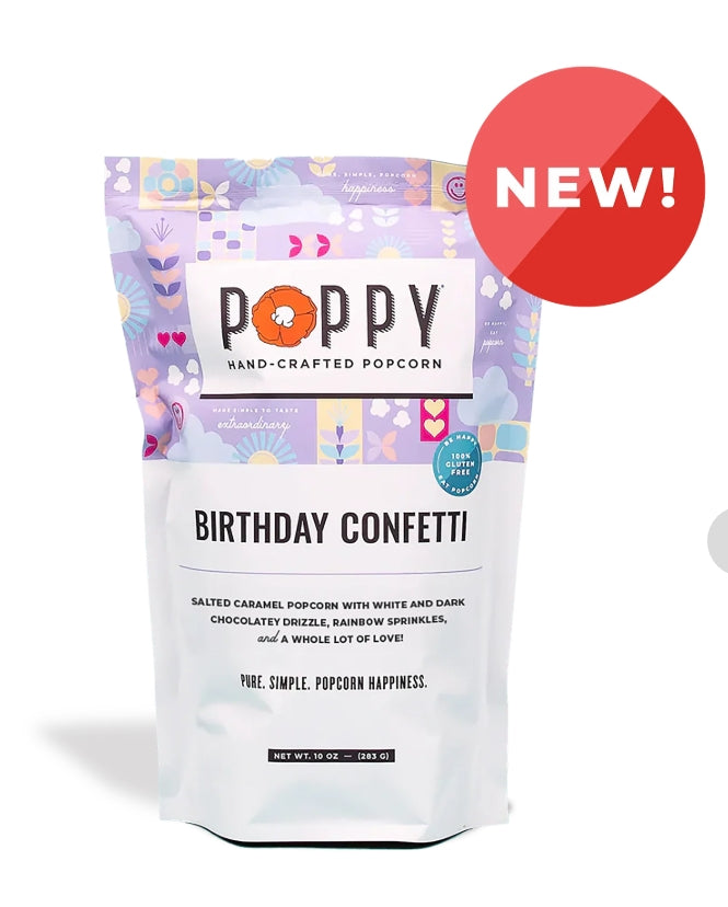 Poppy Popcorn Birthday Confetti