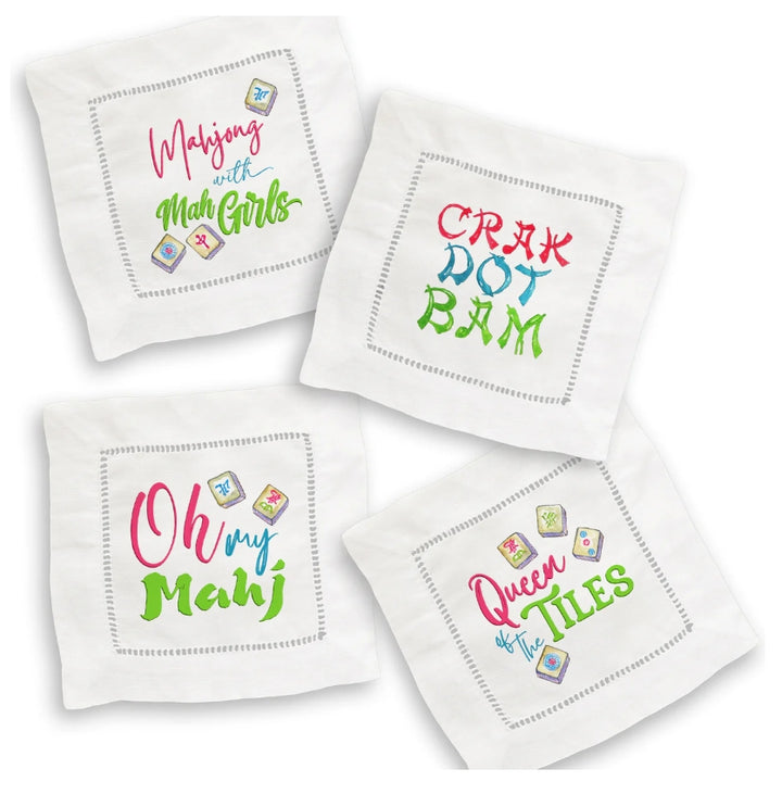 Mahjong Mixed Cocktail Napkin Set/4
