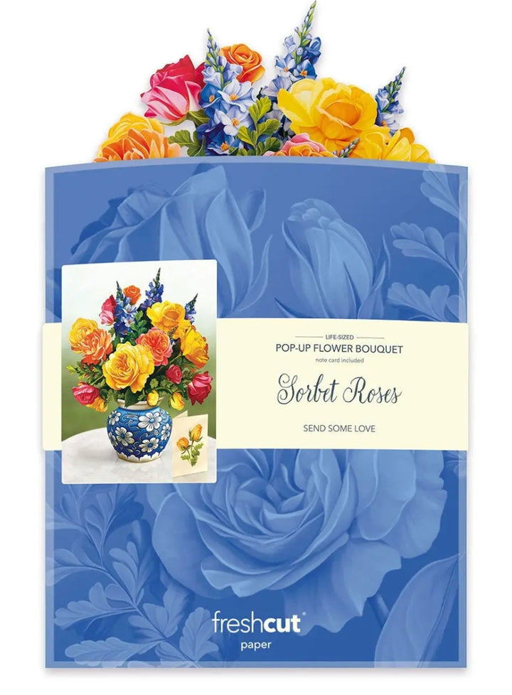 Freshcut Paper Pop Up Cards, Sorbet Roses