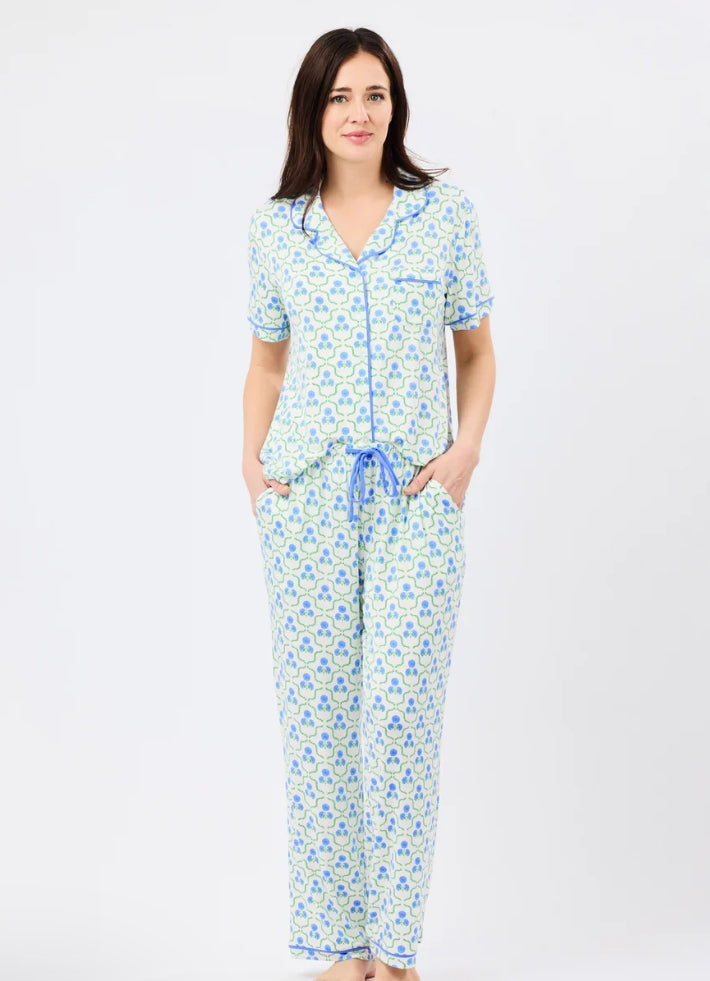 Mary Square Charlotte Pant Set Sweetbriar Lattice