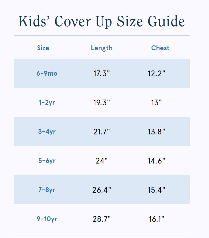 Weezie - Youth Coverup Blue Stripe