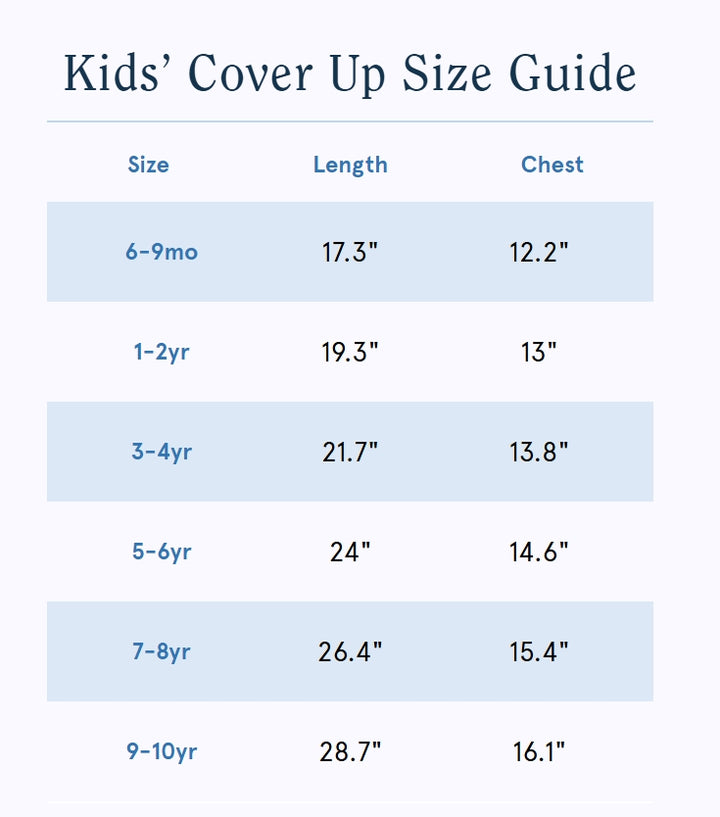 Weezie - Youth Coverup Blue Stripe