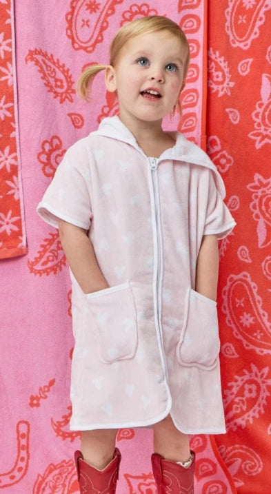 Weezie - Youth Coverup Pink Hearts
