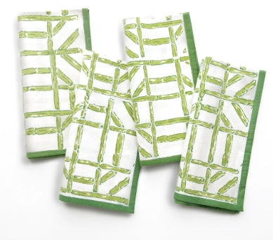 Green Bamboo Napkin S/4