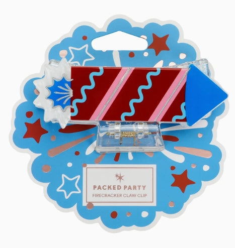 Packed Party Fireworks Hair Claw Clip