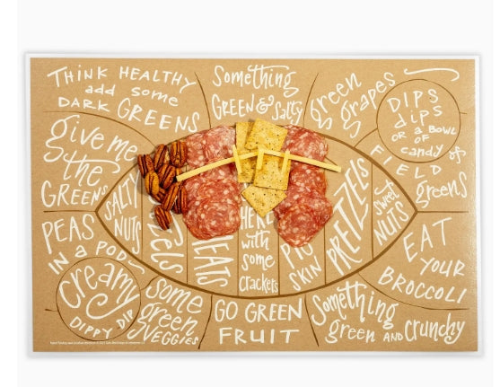 Color Box- Football Charcuterie Mat