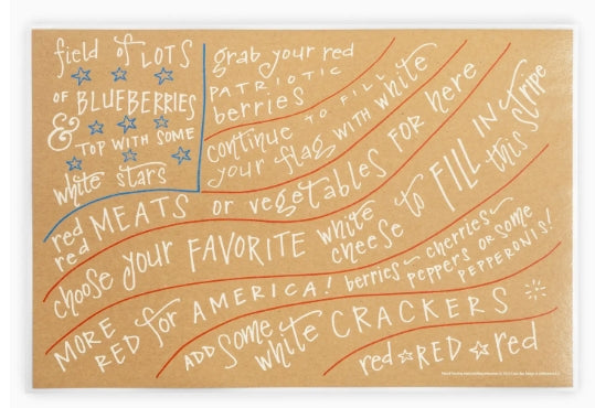 Color Box- Flag Charcuterie Mat