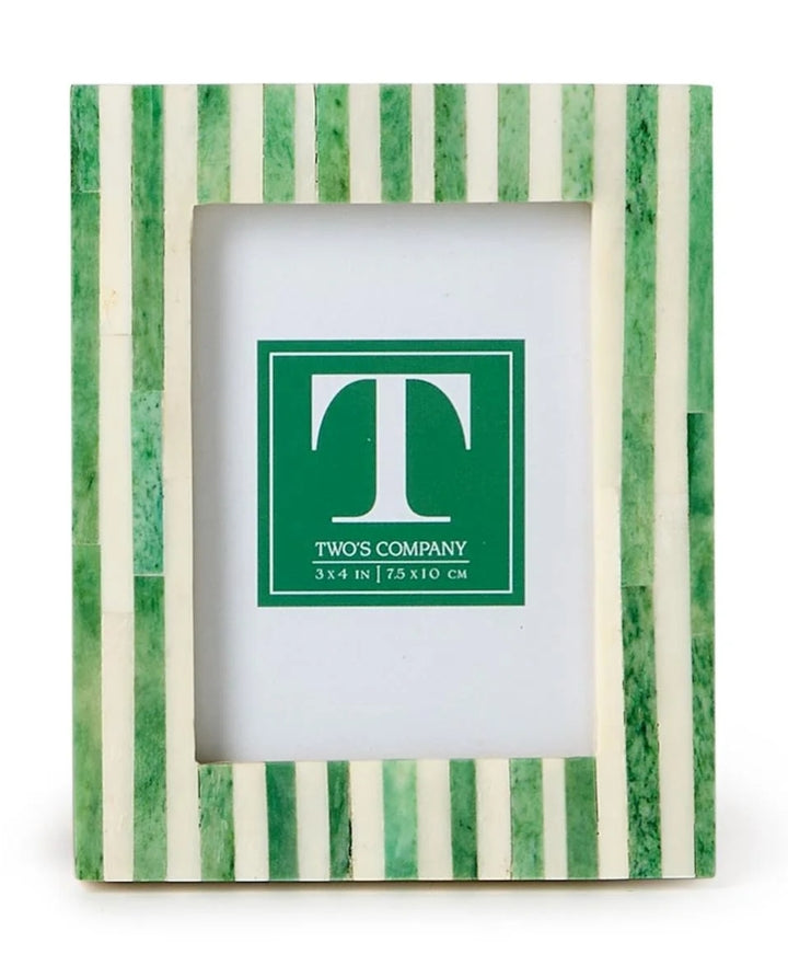 Two's Company Celebration Stripe Mini Photo Frame