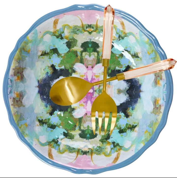 Laura Park  Nantucket Bloom Melamine Serving Bowl