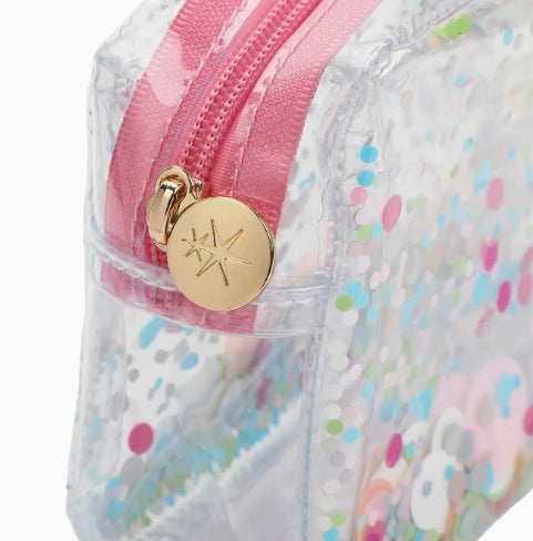 Packed Party Clear Vinyl Pouch w/ Confetti
