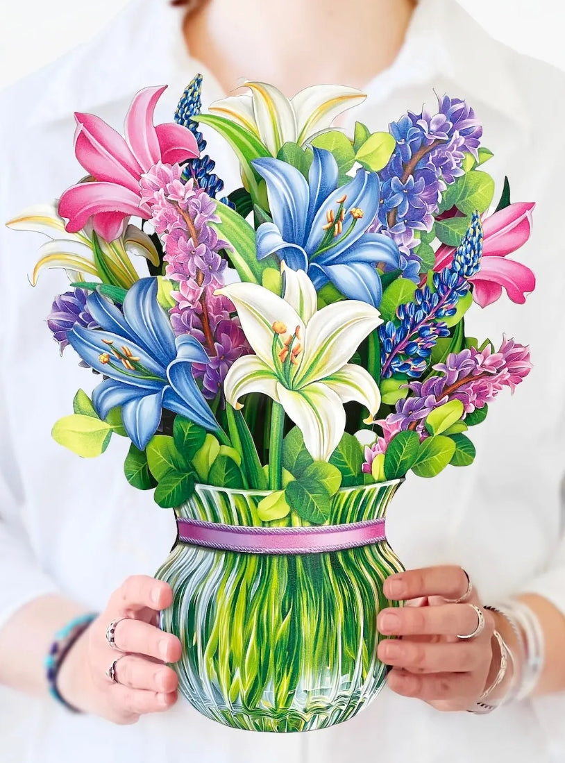 Freshcut Paper Pop Up Cards, Lilies & Lupines