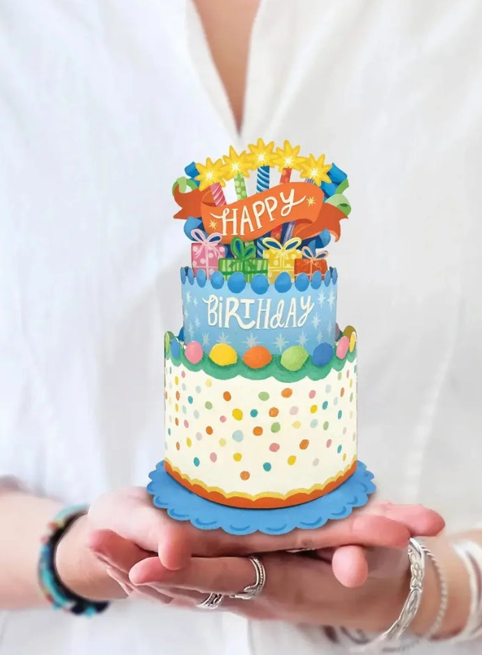 Freshcut Paper Pop Up Confetti Birthday Cake
