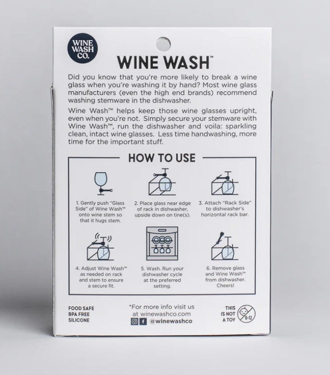 Wine Wash Co. Dishwasher Attachment for Wineglass 1pk