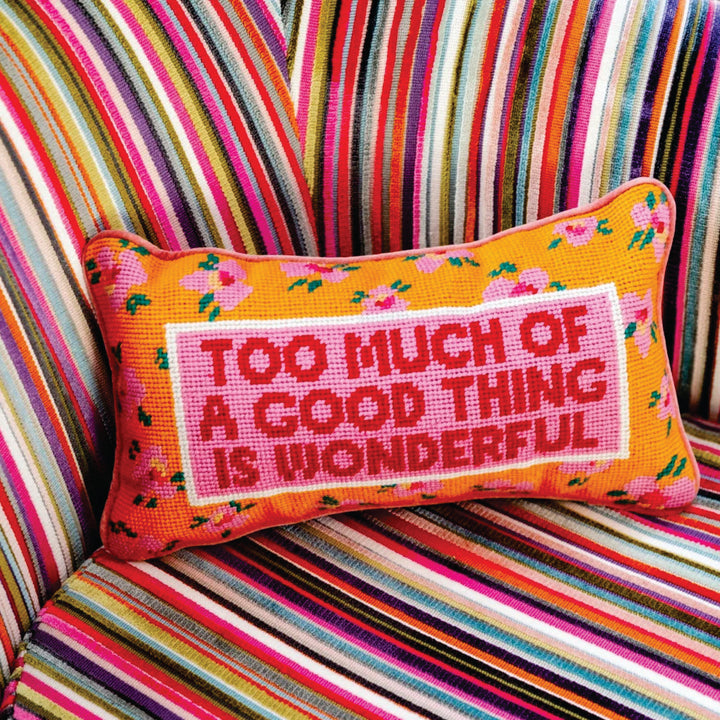 Furbish Needlepoint Pillow