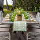 Pomegranate Green Bamboo Table Runner