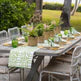 Pomegranate Green Bamboo Table Runner