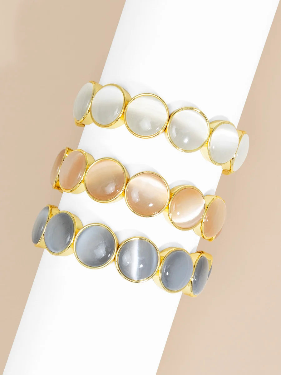 Zenzii Cat Eye Large Stretch Bracelet