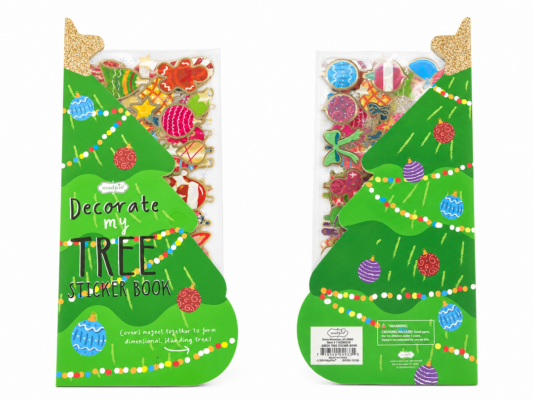Mud Pie- Decorate-Tree Sticker Book Green