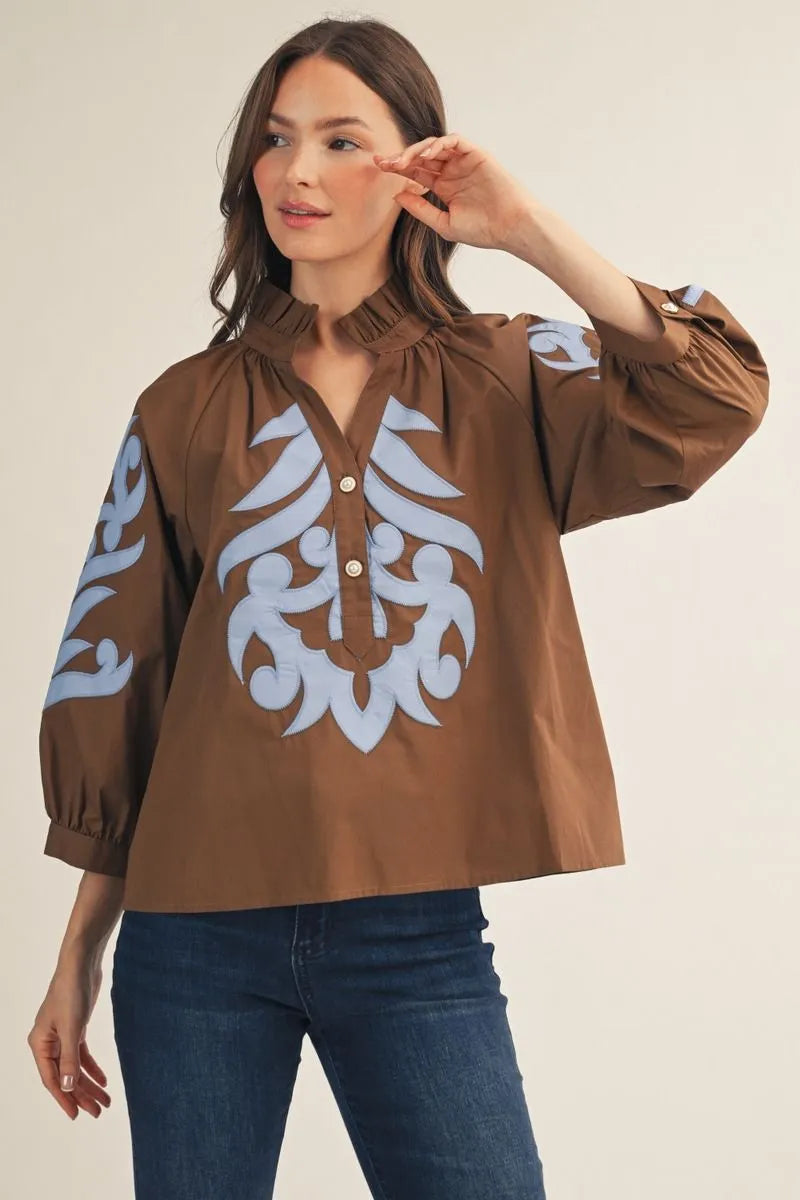 Jodifl Top Brown