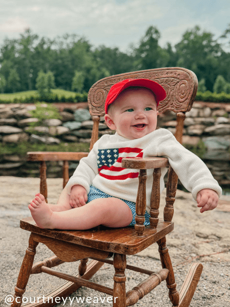 Mud Pie Flag Rollneck Sweater