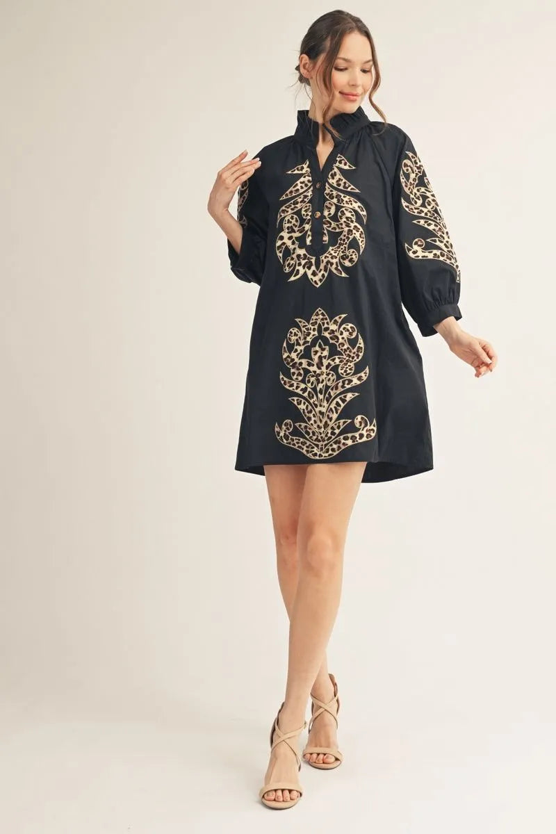 Jodifl Leopard Contrast Dress