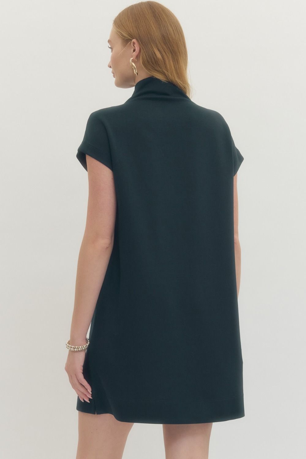 Entro Mock Neck Mini Dress