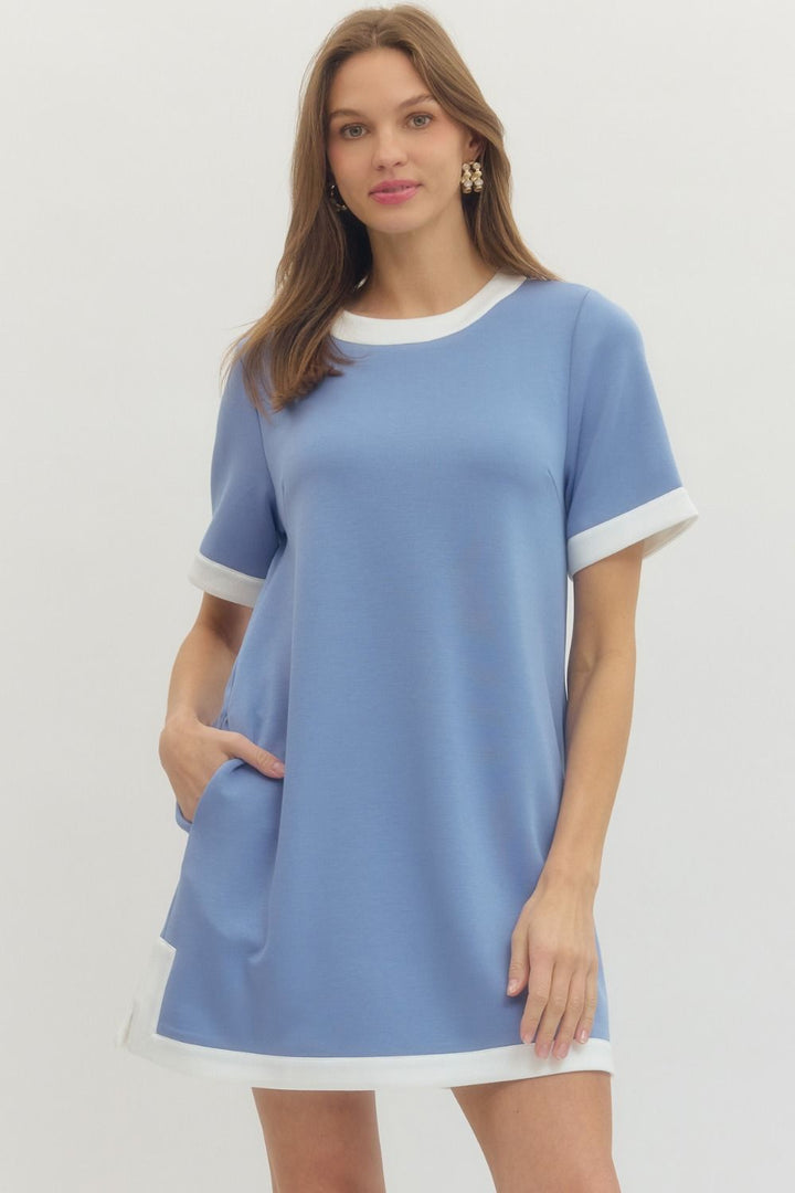 Entro Short Sleeve Mini Dress