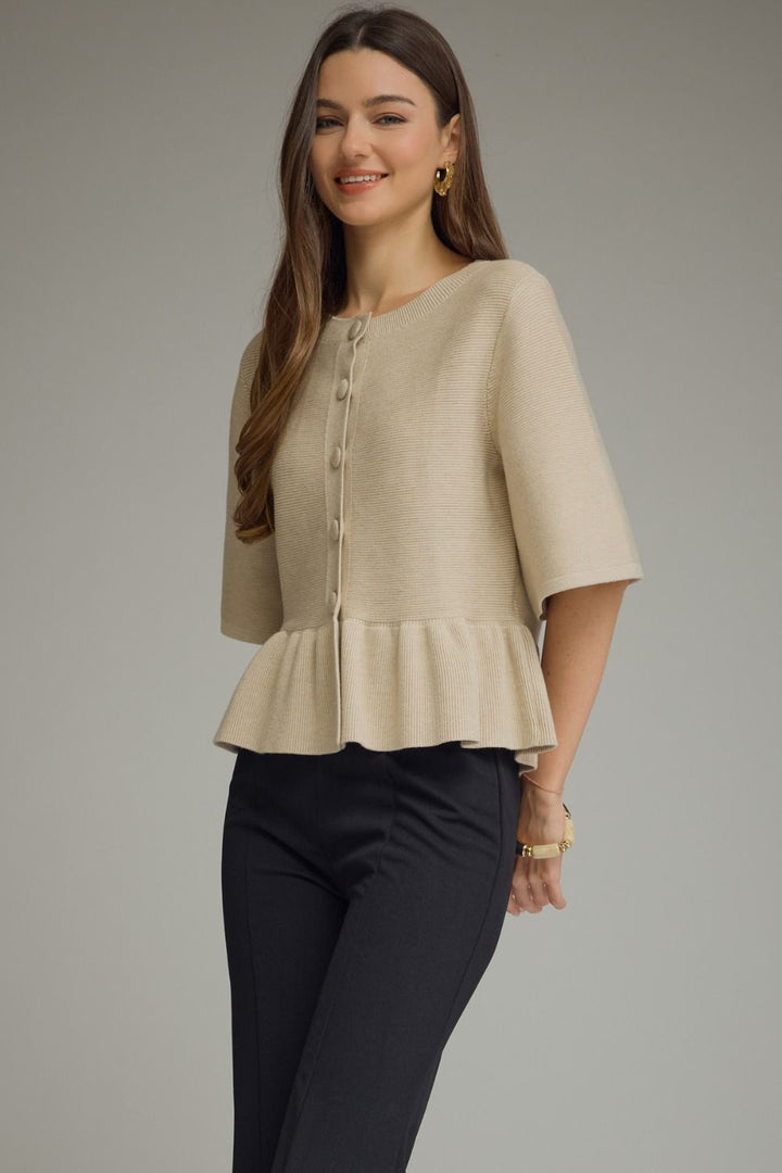 Entro Short Sleeve Cardigan